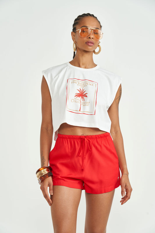 Cropped tank top